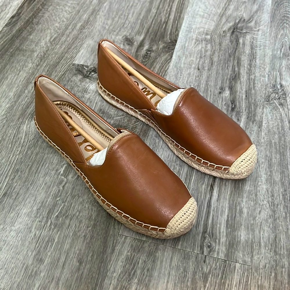 Sam Edelman Brown Leather Espadrilles